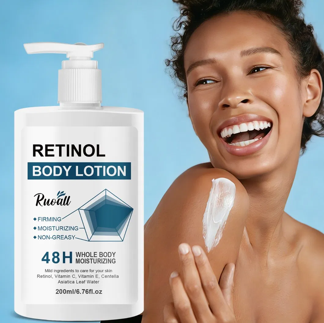 Dry Skin Relief Fast Absorption Non Greasy Formula Vanilla Cashmere Scent 48 Hour Moisturizing Shea Butter and Vitamin C Retinol Body Lotion