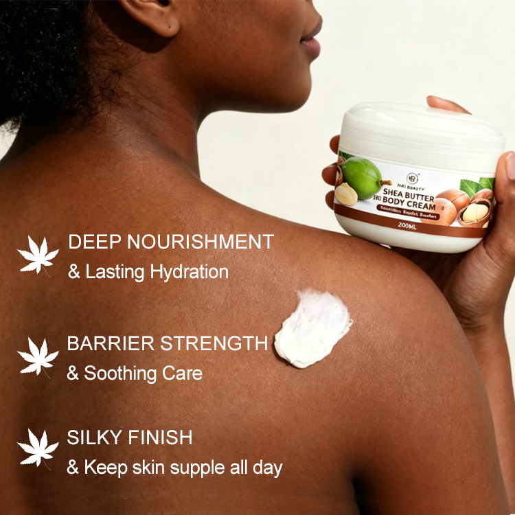 Wholesale 200ml Ceramide Squalane Whitening Nourishing Skin Barrier Moisturizer Factory Price Custom Label Repair Body Cream for