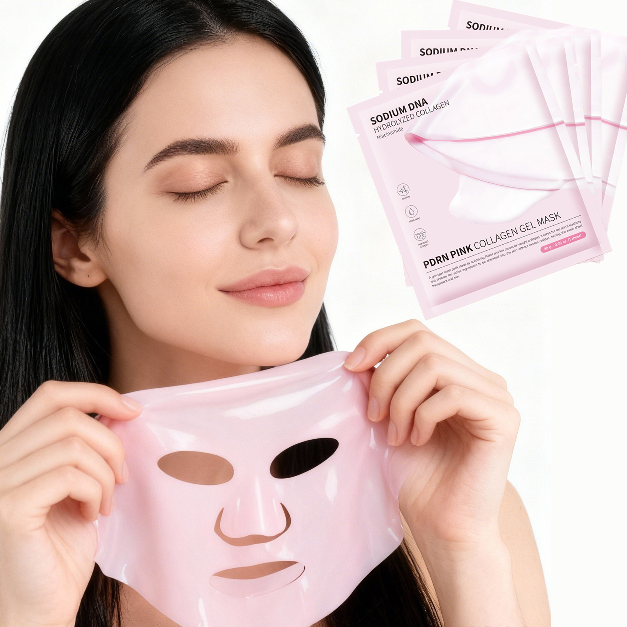 Korean PDRN Hydrogel Bio Collagen Mask Deep Lifting Anti Wrinkle Overnight Face Care