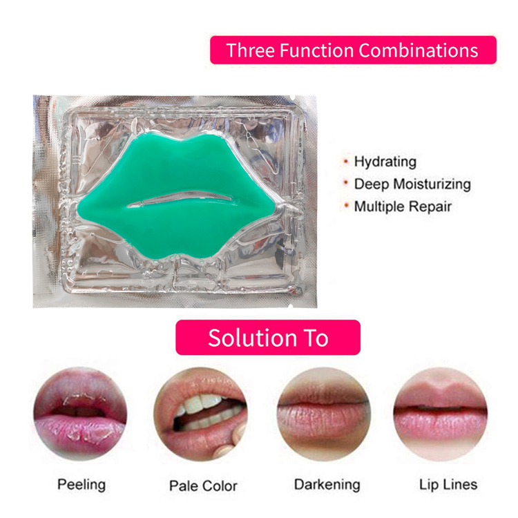 Moisturizing 24k Gold Lip Plumping Mouth Collagen Lip and Eye Mask Spa Crystal Facial Mask Eye Mask Lip Sheet Private Label