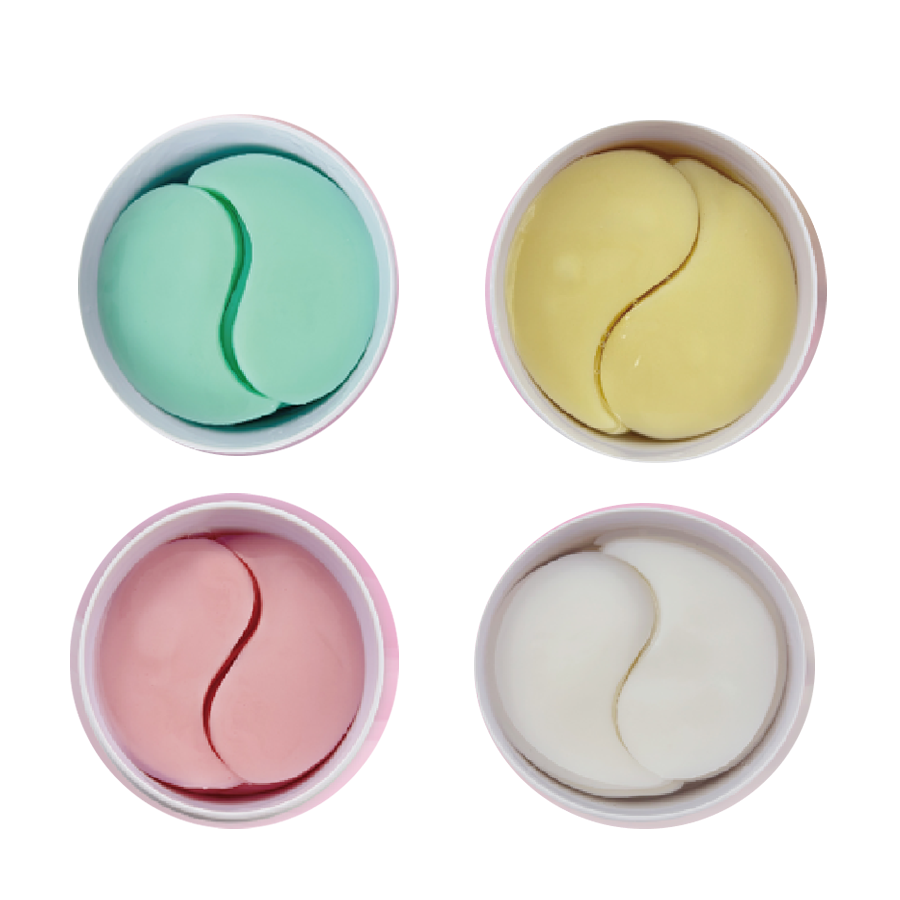 Custom Korean Bio-Collagen Peptides Deep Hydrating Crystal OverNight Eye Sheet Patches Anti-Wrinkle Firming Brightening Dry