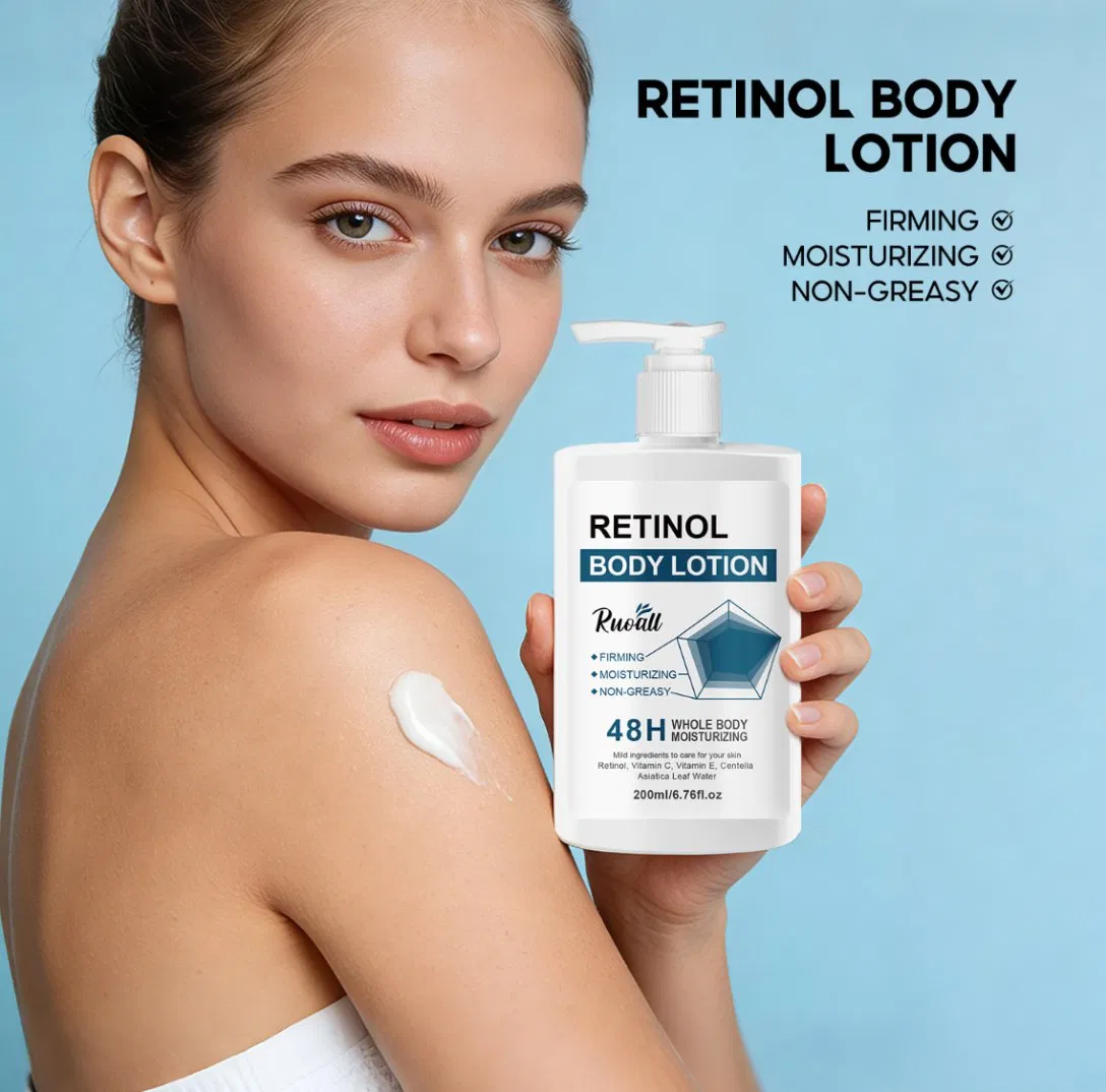 Dry Skin Relief Fast Absorption Non Greasy Formula Vanilla Cashmere Scent 48 Hour Moisturizing Shea Butter and Vitamin C Retinol Body Lotion