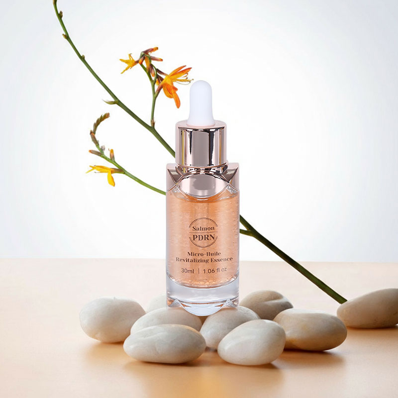 Hyaluronic Acid Salmon Dna Pdrn Micro-Huile Revitalizing Essence Niacinamide Vitamin C Facial Serum