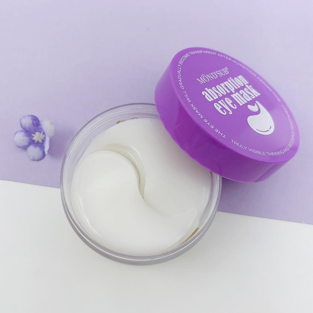 Custom Korean Bio-Collagen Peptides Deep Hydrating Crystal OverNight Eye Sheet Patches Anti-Wrinkle Firming Brightening Dry