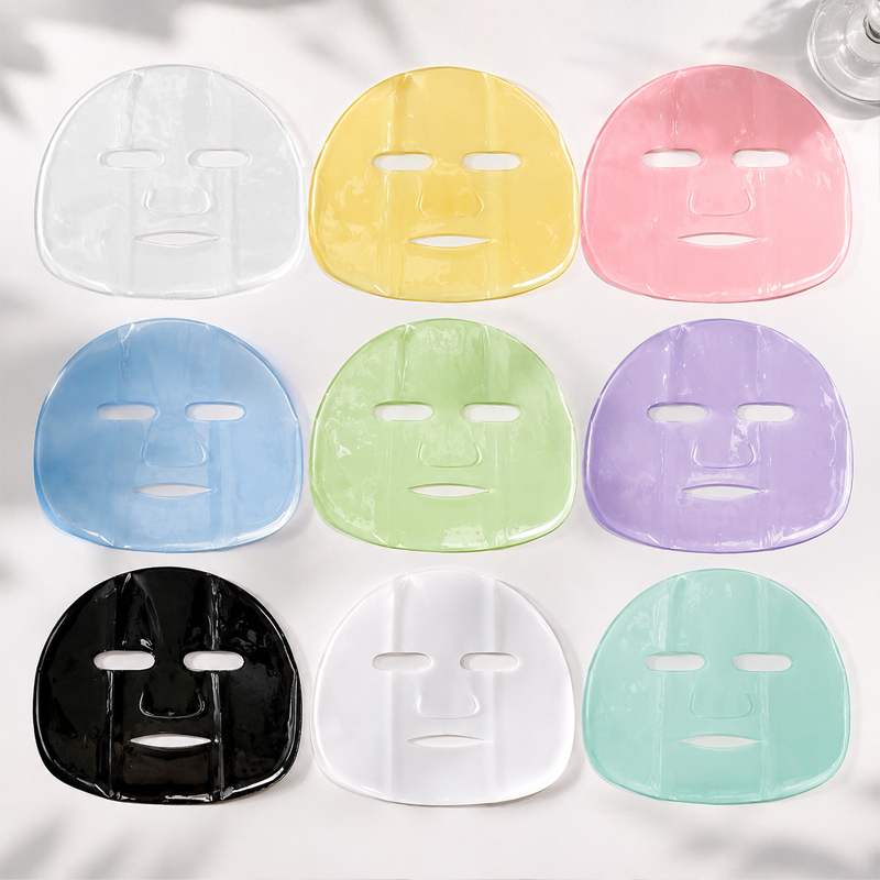 Sheet Crystal Facial Mask Full Face Fit Slipping Multiple Colors Custom Honey Scented Hyaluronic Acid Moisturizing for All Skin