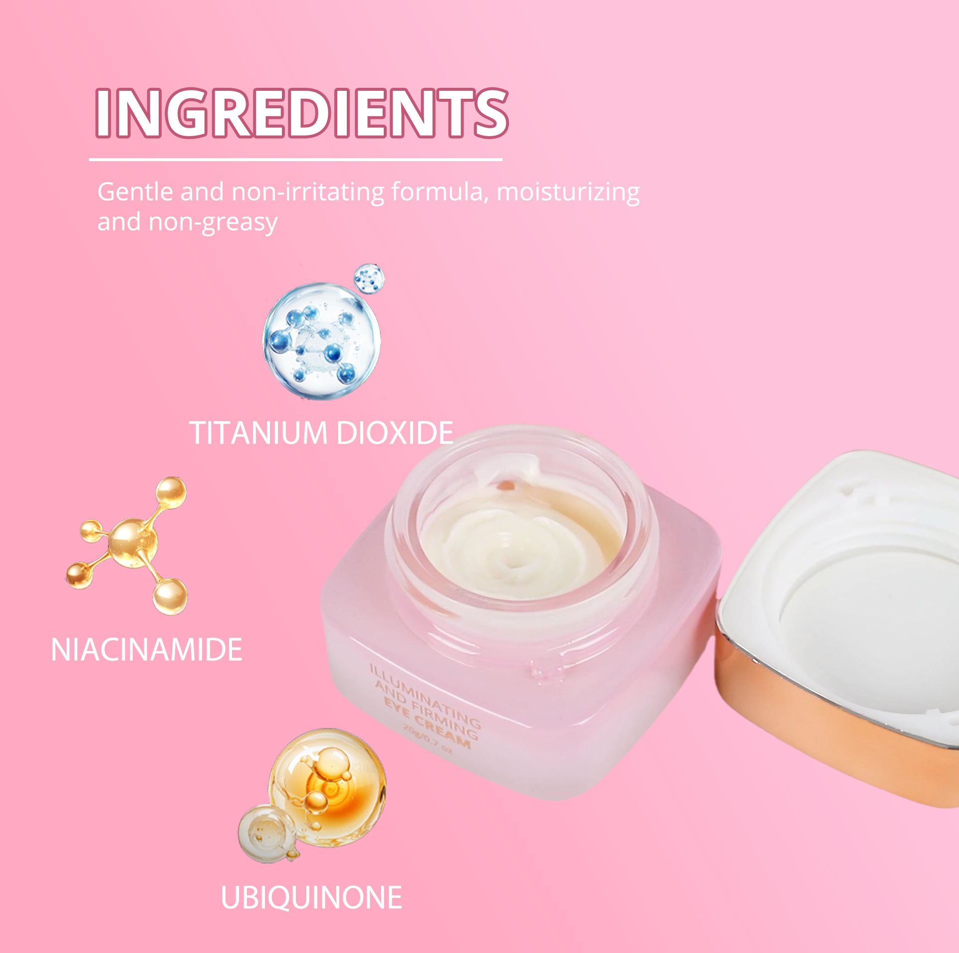 Illuminating & Firming Eye Cream Texture