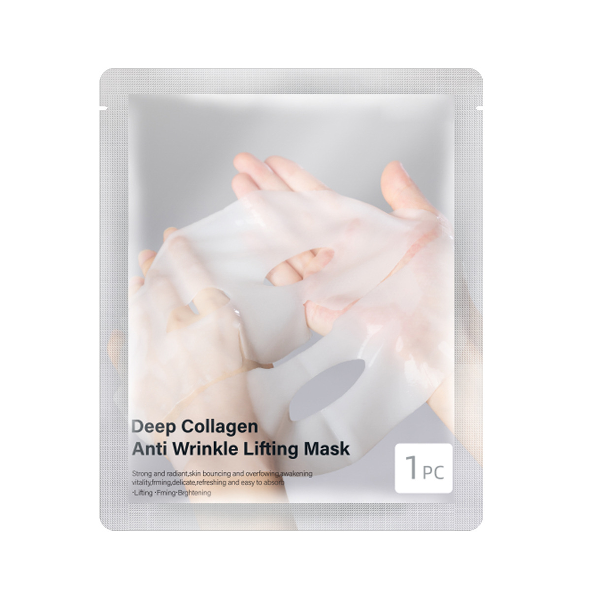 Hydrolyzed Collagen Hyaluronic Acid Anti-Wrinkle Gel Sheet Mask for Face Moisturizing Brightening Elastic Plump Skin All Skin