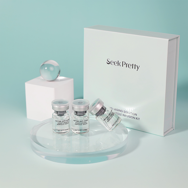 Private Label PDRN BAKUCHIOL Anti Wrinkle Ampoule Niacinamide Face Moisturizing Skin Care Serum for Brightening