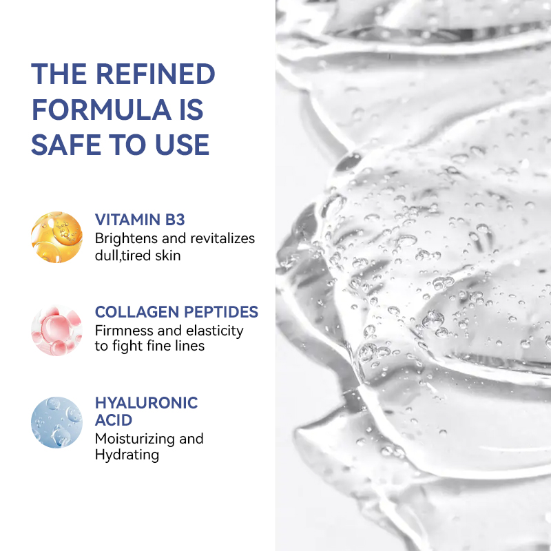 Collagen Peptides Hyaluronic Acid Boost Skin Radiance Conductive Gel for Microcurrent Devices