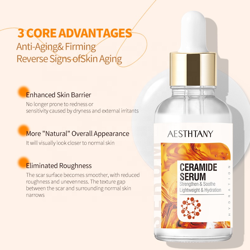AESTHTANY Ceramide Hydrating Nourishing Repair Serum | Strengthens Skin Barrier Moisturizer for Face Dry Sensitive Skin