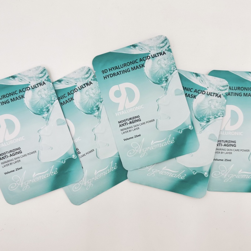 9D Hyaluronic Acid Hydrating Face Mask for Plumping and Dewy Skin Care