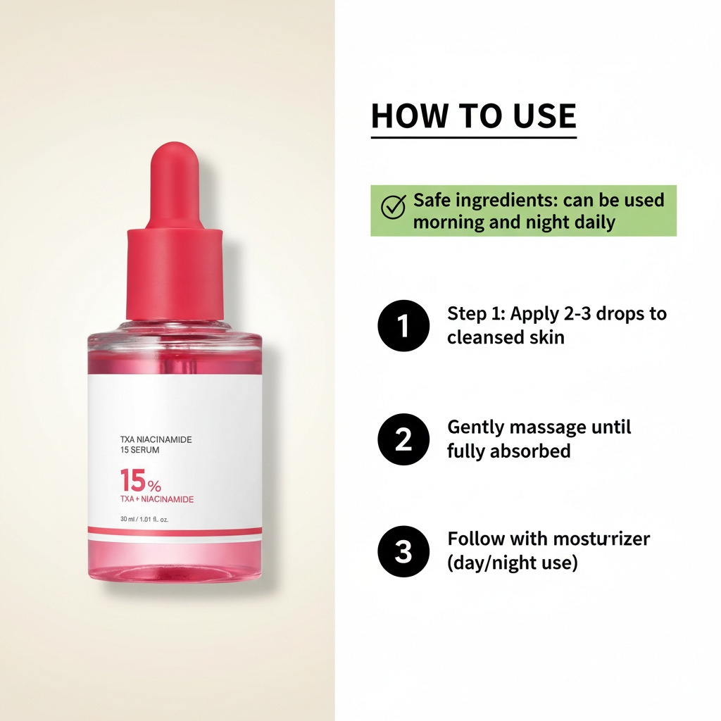 TXA Tranexamic Acid Niacinamide 15 Serum Brightening Hydrating Face Serum OEM ODM Private Label for Even Skin Tone