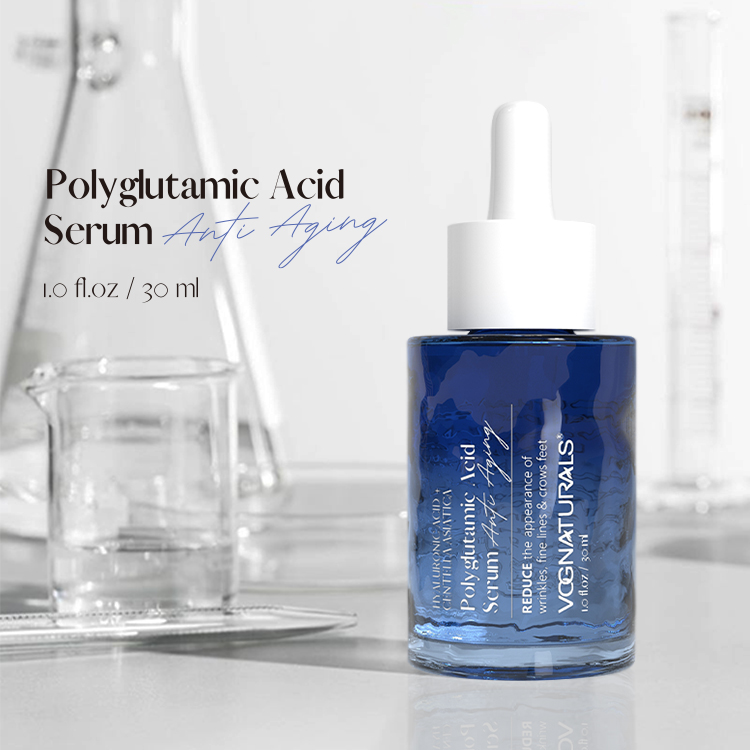 Private Label Custom Organic Polyglutamic Acid Peptides Serum Face Anti-Aging Wrinkle Smoothing Barrier Repair Facec Serum