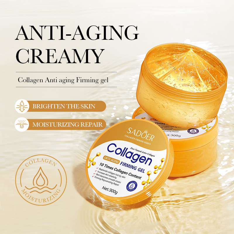 Sadoor 300g High Quality Collagen Gel ODM Wholesales Hydrating Moisturizing Refreshing Anti-Aging Firming Natural Organic Face
