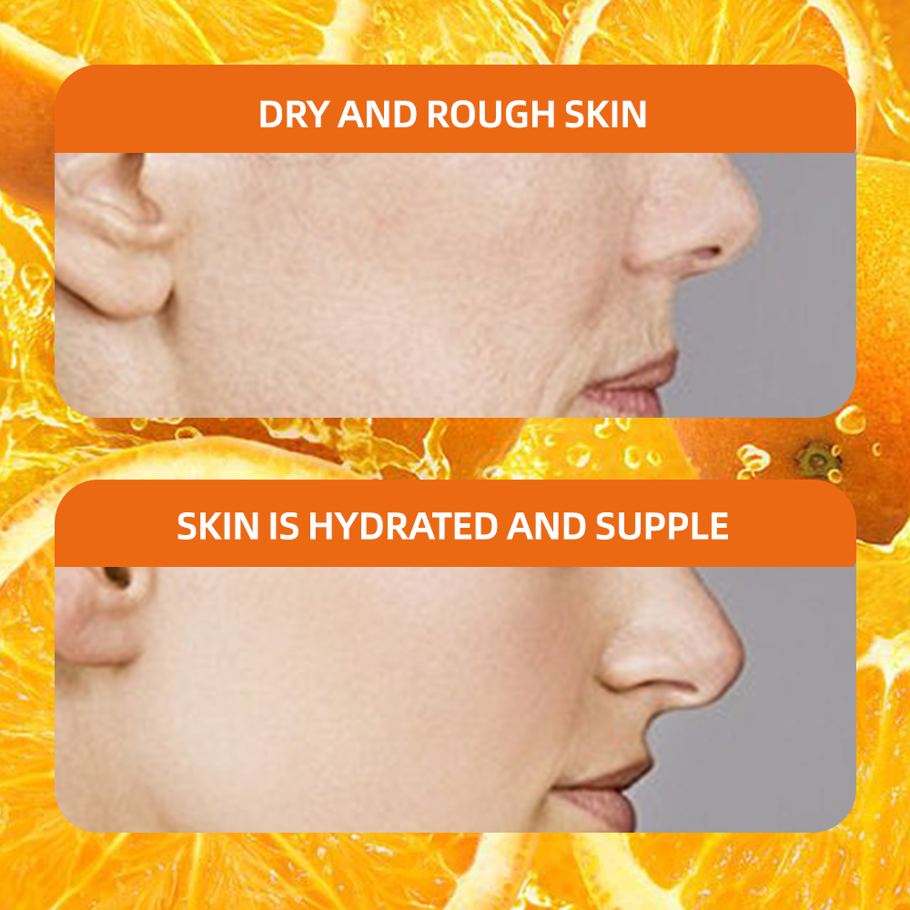 PUJIANA Vitamin C Serum Anti Aging Face Essence Brightening Firming Hydrating Serum for Reducing Fine Lines &amp; Sagging Skin