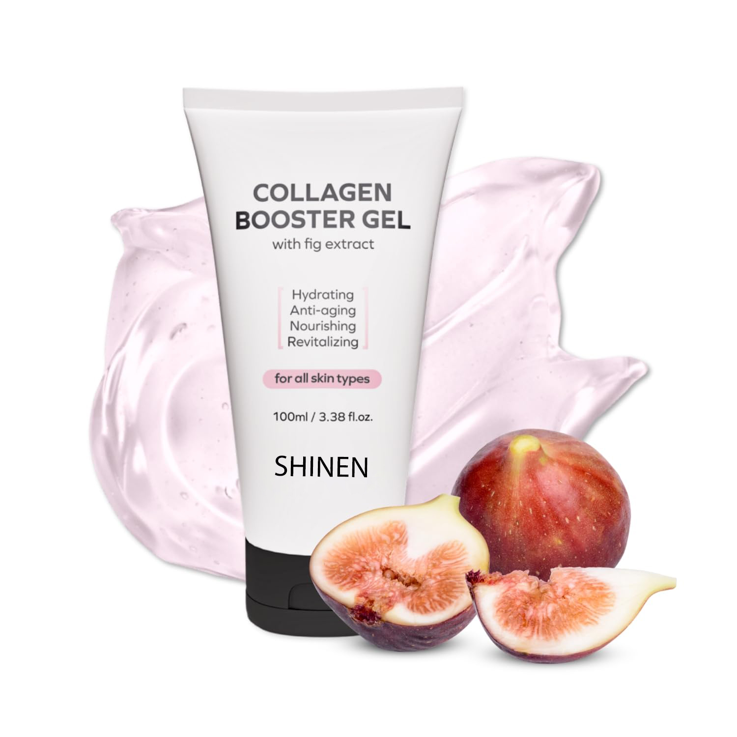 OEM Korean Ceramide Brightening Face Fig Extract Anti-aging Fine Line Dark Spots Hydrating 5X Collagen Booster Gel