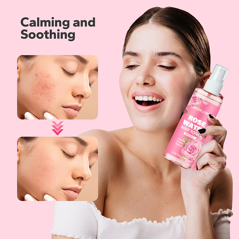 Ceramide &amp; Rose Hydrating Facial Mist Deep Nourishing Skin Toner Hyaluronic Acid Vitamin C for Moisture Barrier Repair Soothing