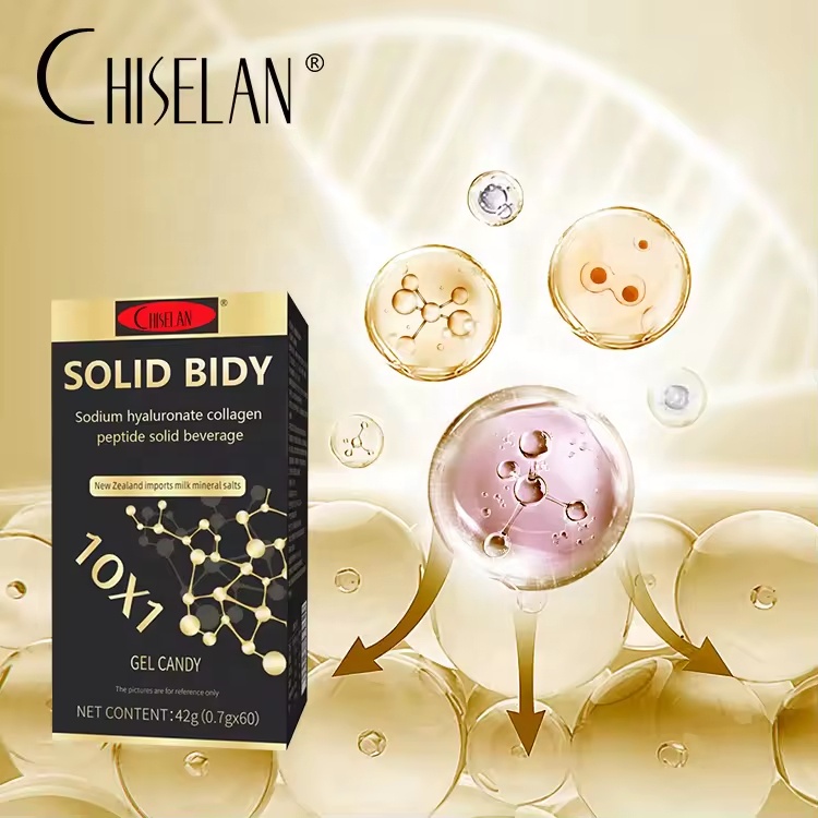 Wholesale Healthy Premium Sodium Hyaluronate Collagen Peptide Gel Candy Beauty Skin Care Supplement Collagen for Women