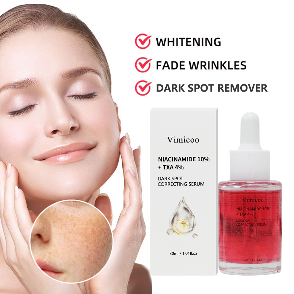 Private Label Dark Spot Remover Face Serum Niacinamide 10% Tranexamic Acid 4% Pigmentation Correctors Stains Remover Essence