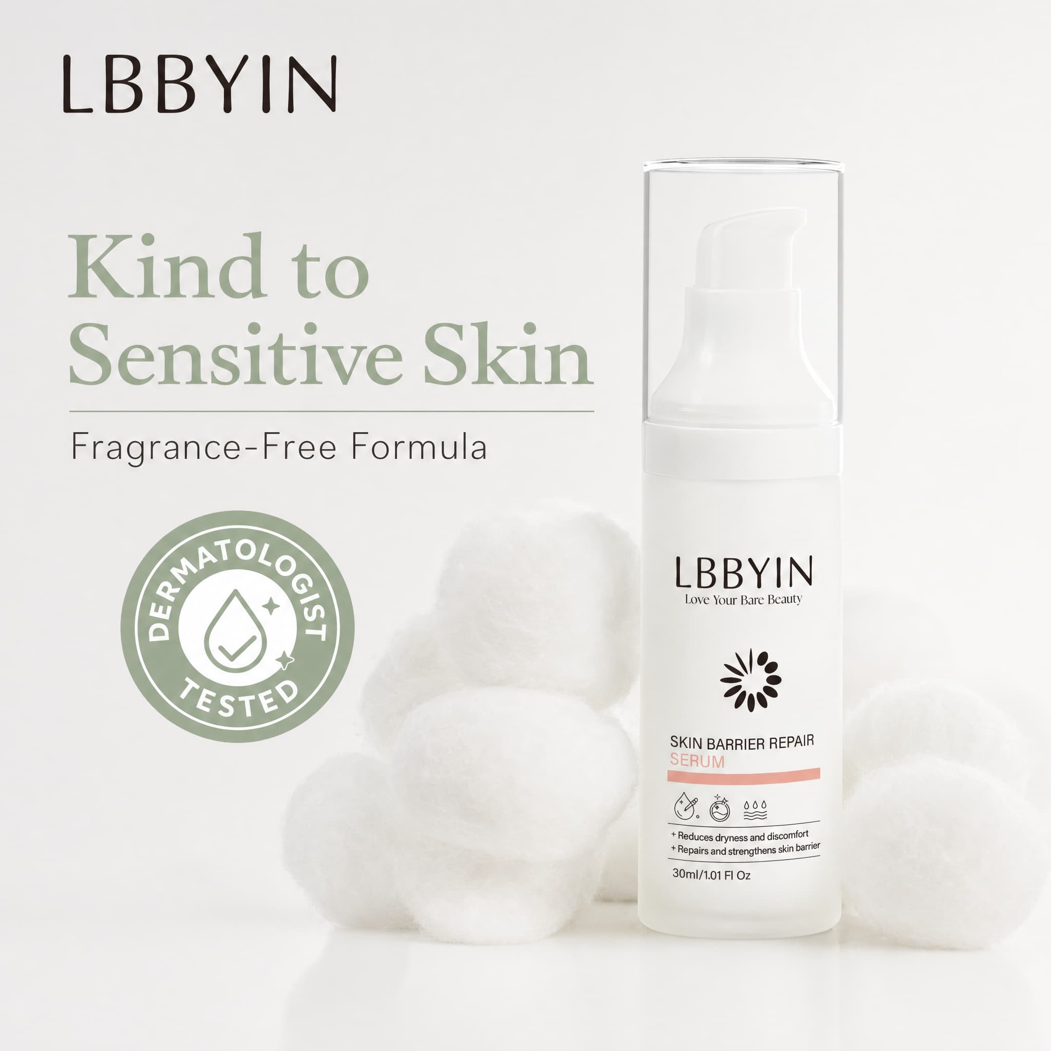Recovery Face Serum Ceramide Postbiotic Soothing Essence Ultra Hydrating Repairing Serum for Sensitive Skin Barrier Repair