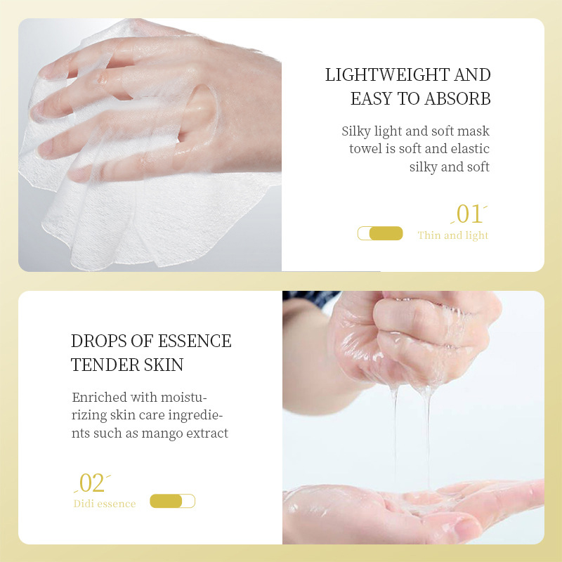 SEOMOU Hyaluronic Acid Peptides Moisturizing Mask Multi-Layer Hydration Technology Soothing Brightening for Sample Size Plump
