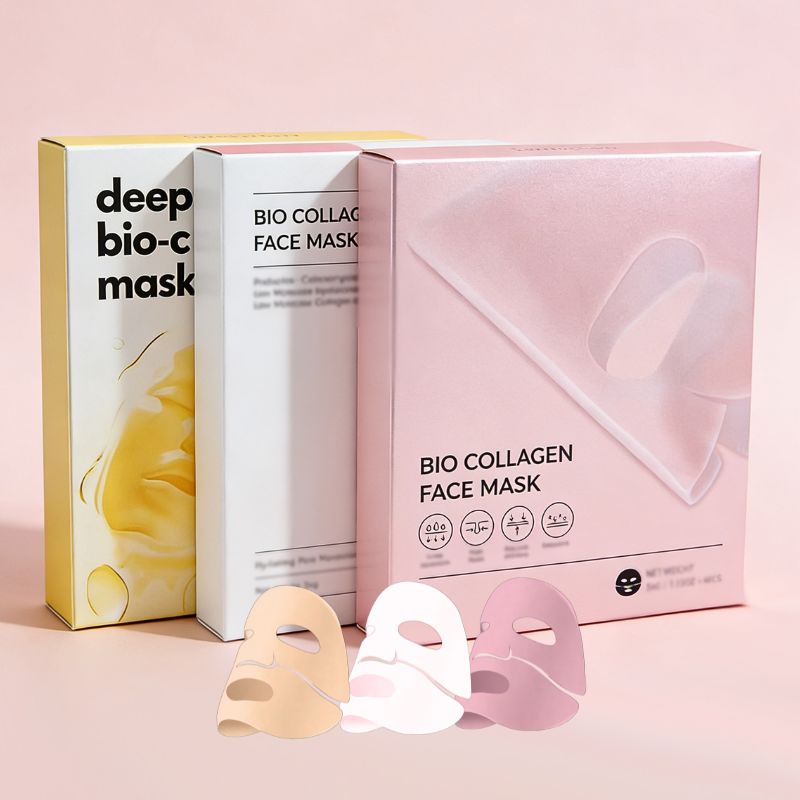 3in1 Hyaluronic Acid Smooth Remove Dead Skin Firming Hydrogel Bio Collagen Sheet Peeling Off Masks Customized Logo Crystal