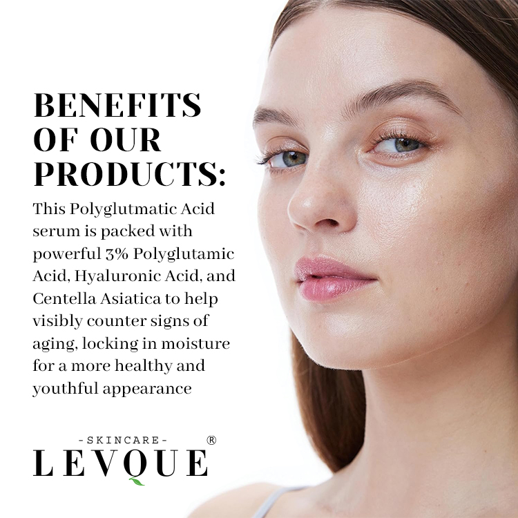 Private Label Face Serum Polyglutamic Acid Honey Moisturizing Dry Skin Reducing Fine Lines Boosting Radiance Anti-Wrinkle