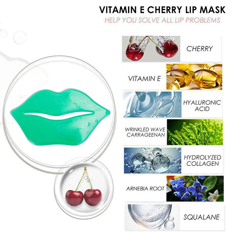 Moisturizing 24k Gold Lip Plumping Mouth Collagen Lip and Eye Mask Spa Crystal Facial Mask Eye Mask Lip Sheet Private Label
