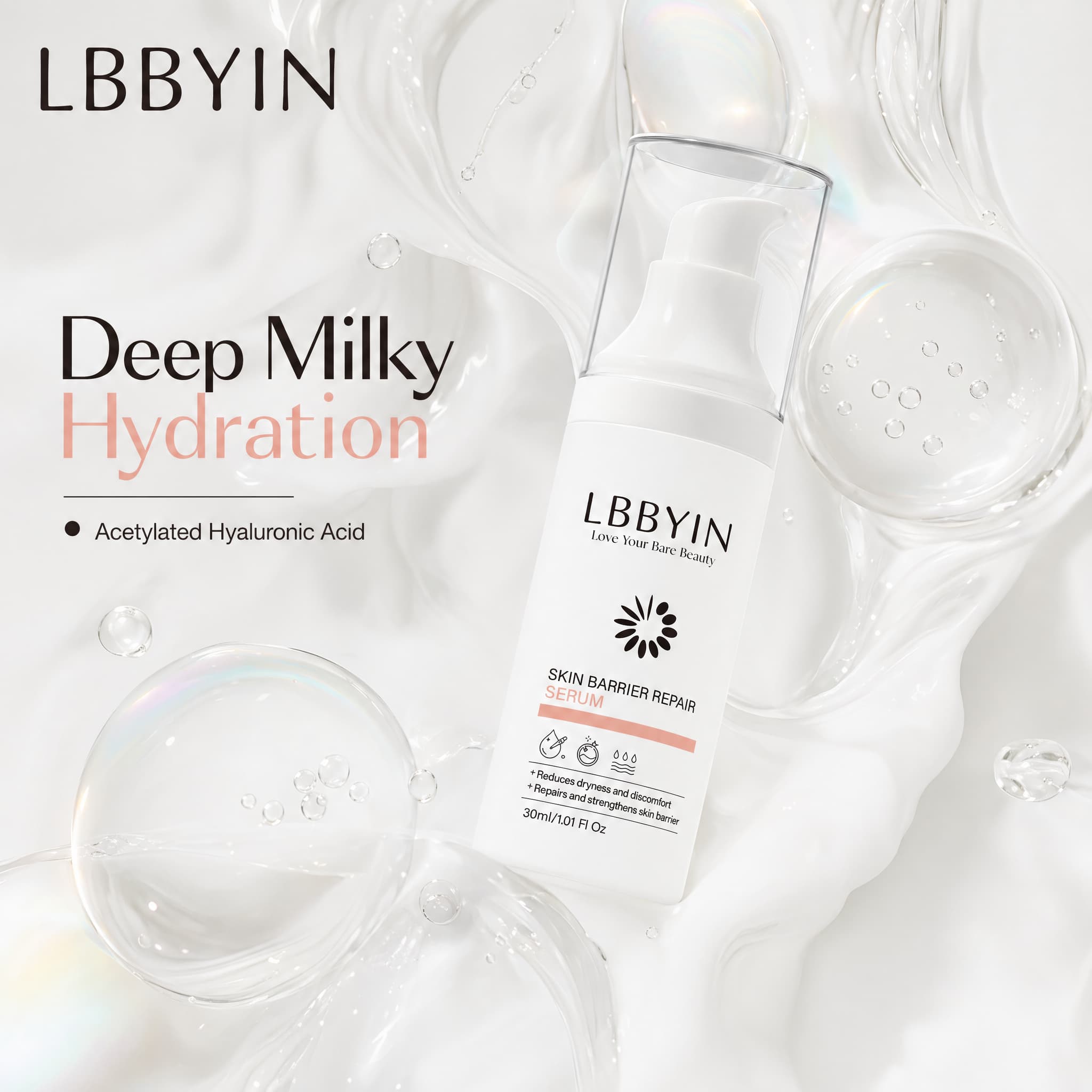 Recovery Face Serum Ceramide Postbiotic Soothing Essence Ultra Hydrating Repairing Serum for Sensitive Skin Barrier Repair
