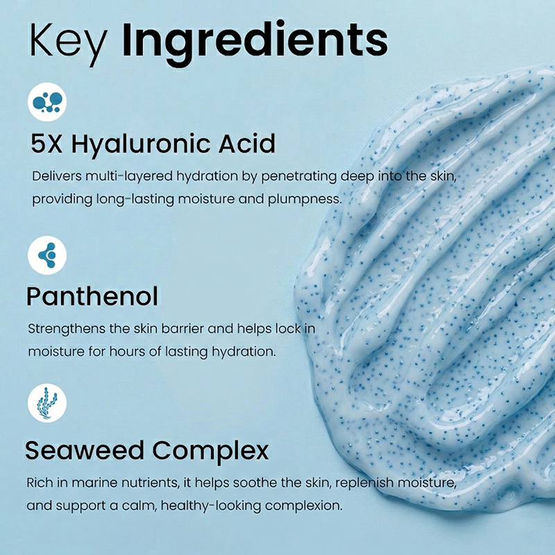 Woman Man Vegan Hydrating Hyaluronic Acid Cleansing Foam Private Label Organic Skin Care Face Wash Facial Cleanser