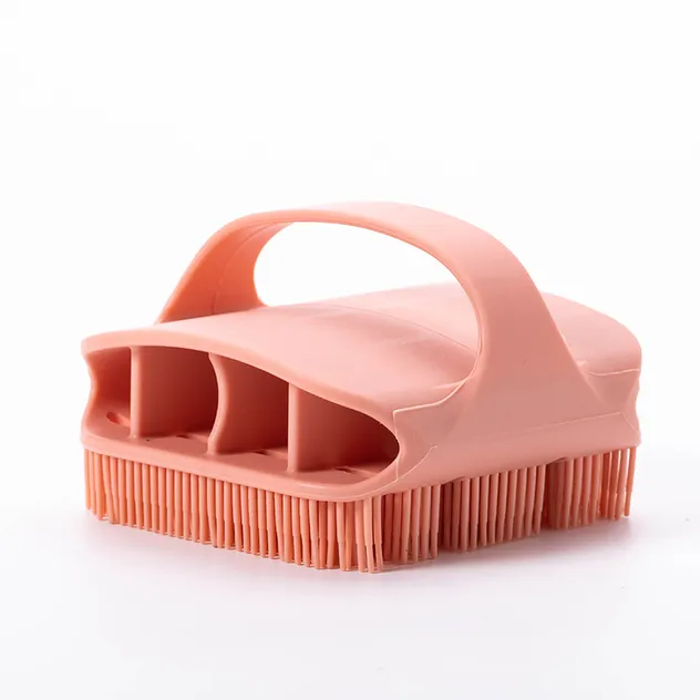 Silicone Shampoo Brush Scalp Massage Cleaning Comb Detail 3