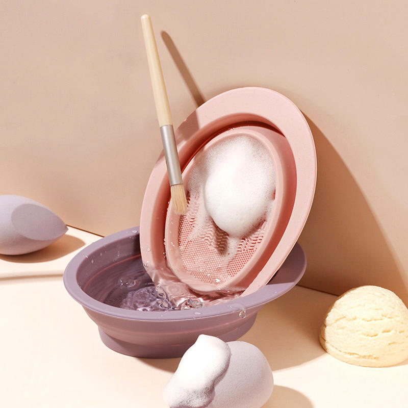 New Trend Single Waterproof Silicone Makeup Brush Beauty Tools Powder Puff Cleaner