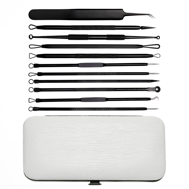 Professional Stainless Steel Pimple Blackhead Remover Extractor Tool Kit for Face-Safe Treatment of Acne Blemishes &amp; Comedones