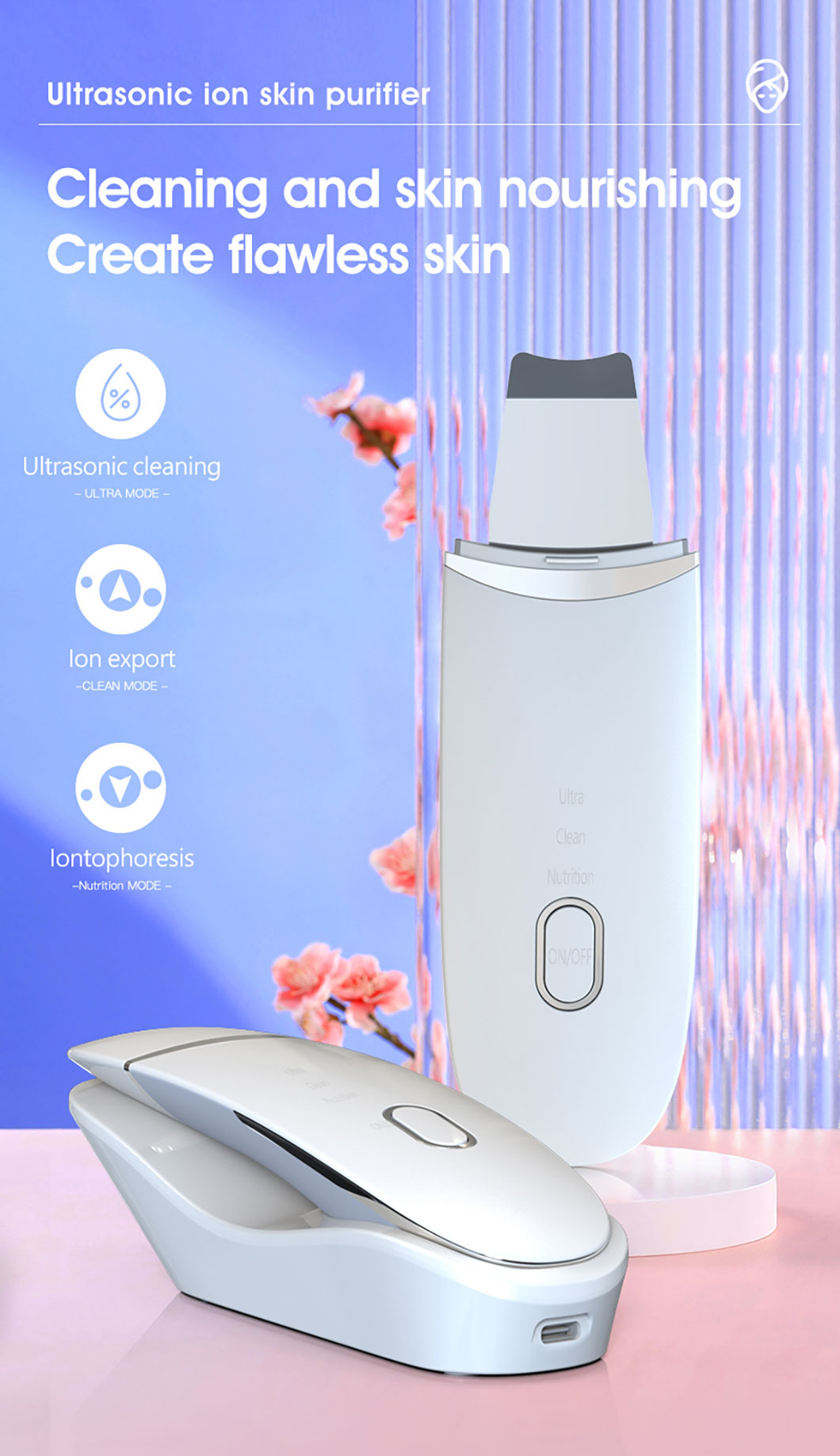 Ultrasonic Skin Scrubber Detail 1
