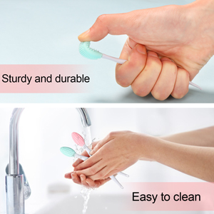 Double Side Silicone Lip Scrub Exfoliator Brushes Reusable Soft Nose Cleaning Brush for Makeup Mask Usage Compatible Schminke