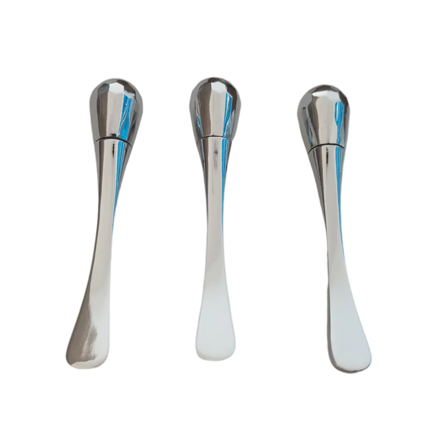 Premium Silver Eye Cream Spatula for Makeup Application Dual Use Silver Eye Cream Scoop and Makeup Applicator