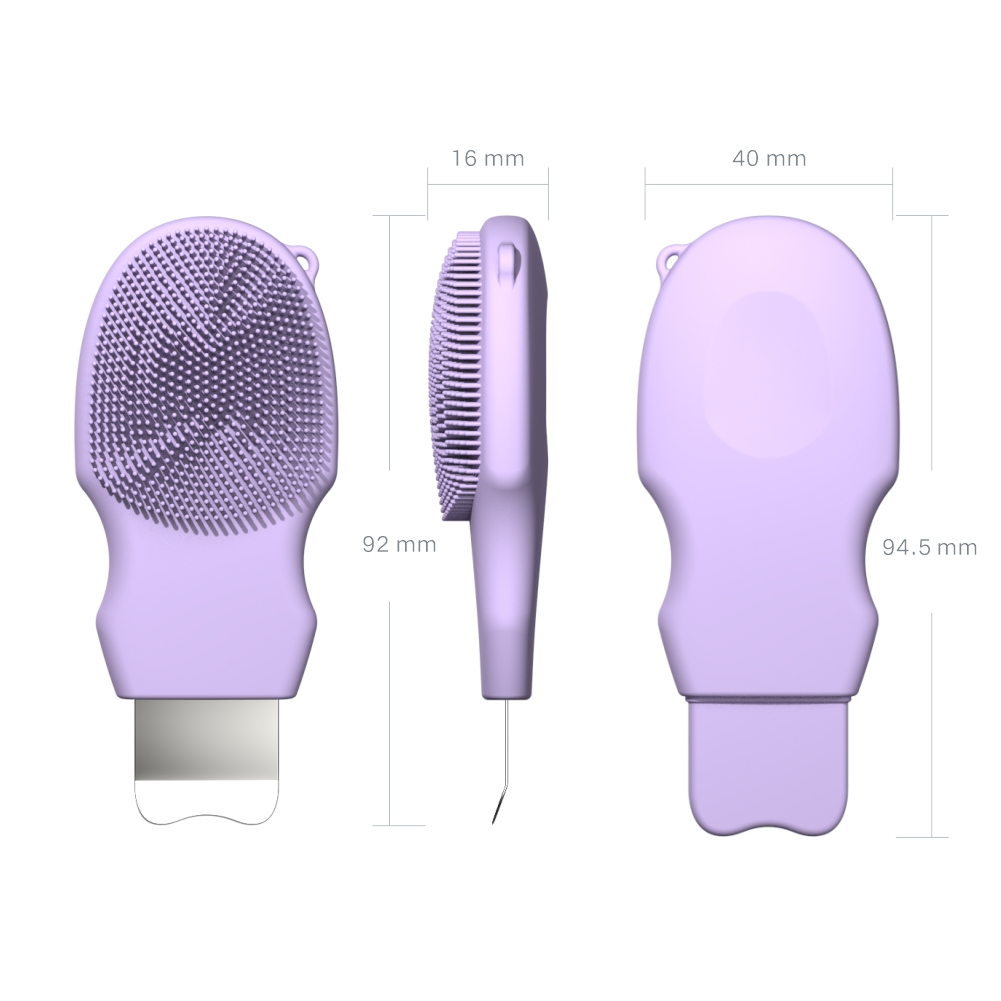 2 1 Double Head Manual Blackhead Remover Silicone Waterproof Face Scrubber Skin Spatula Deep Cleansing Exfoliation Home Use All