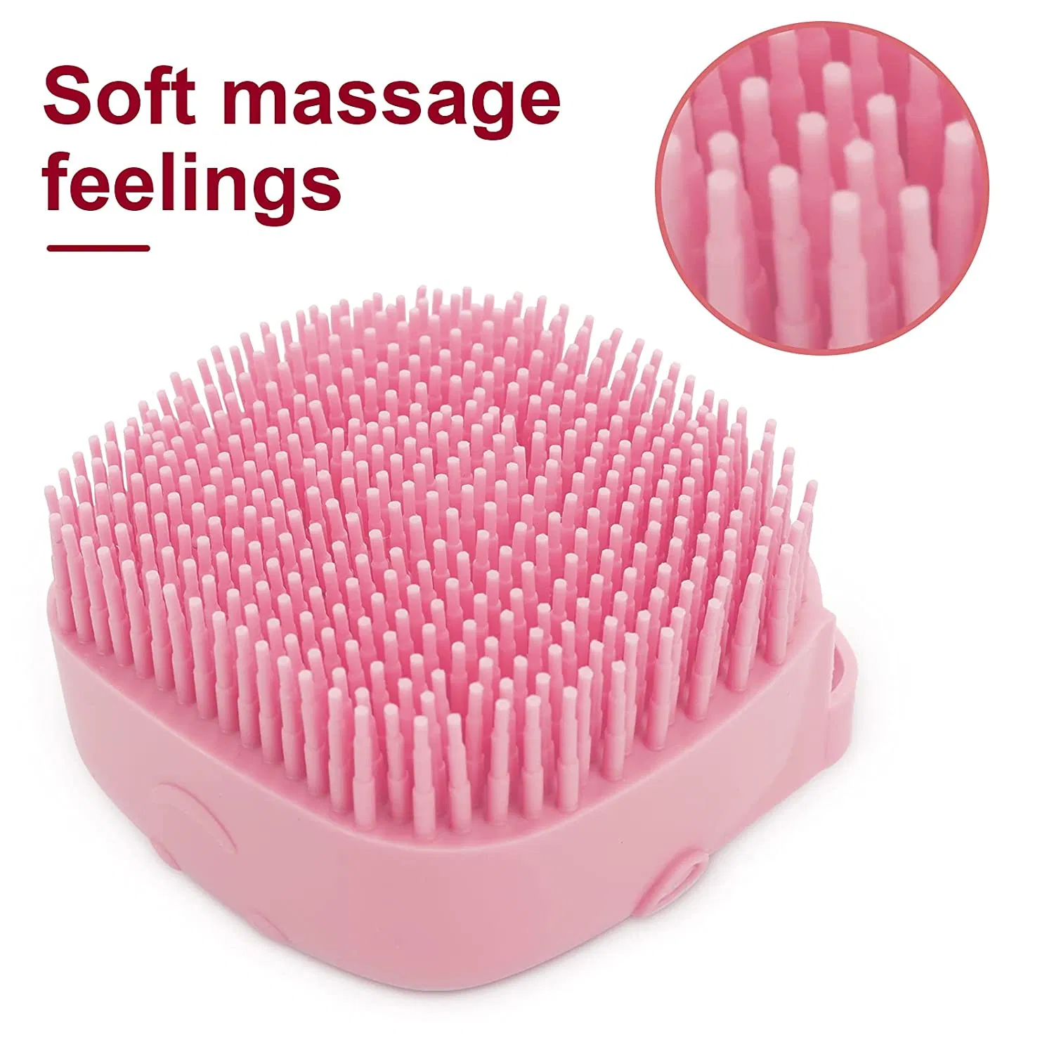 Custom Logo Kids Massage Hair Women Scalp Detangling Brush Silicone Shampoo Brush Pet Bath Brush