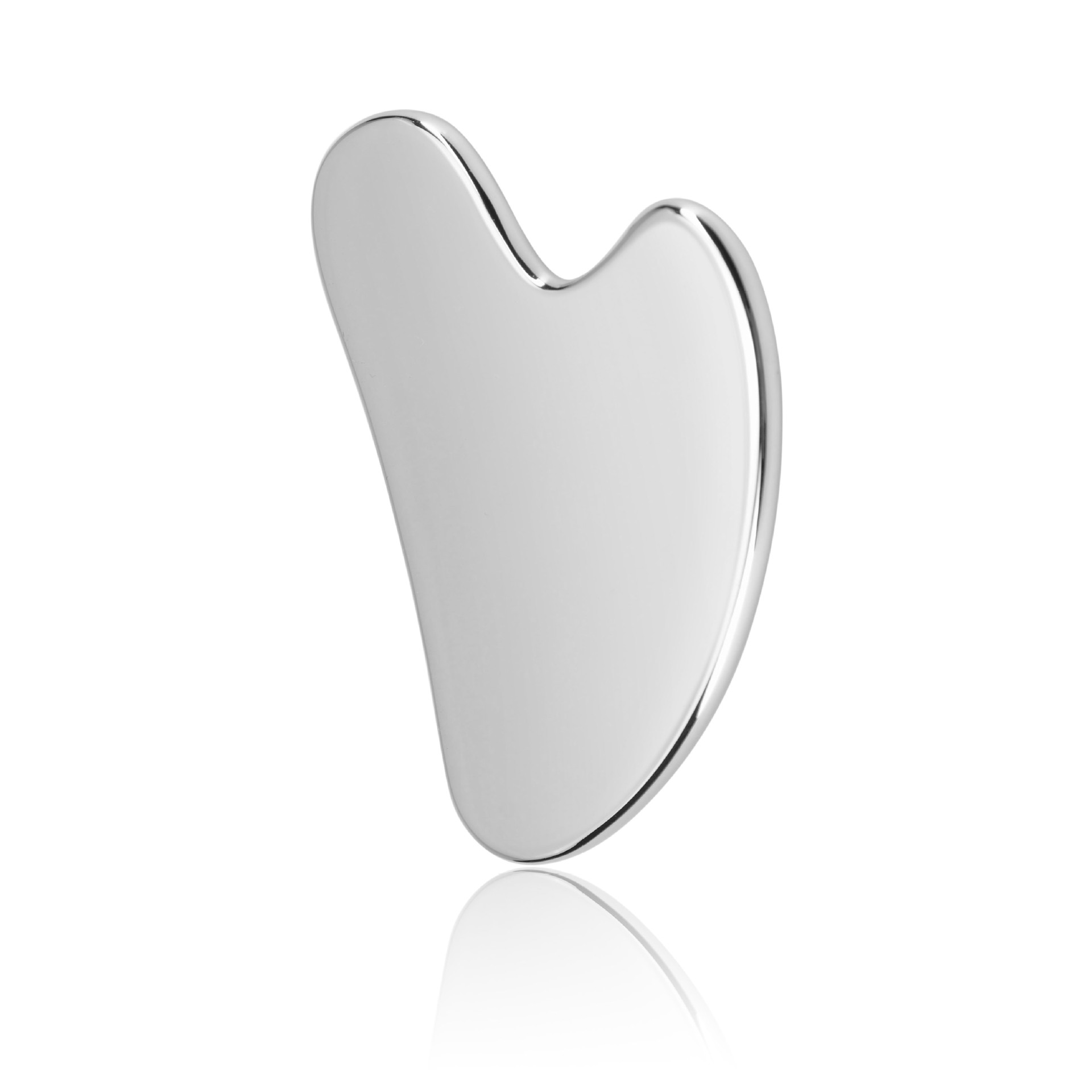 Customized Logo Face Neck Scraping Physical Therapy Skin Lifting Anti-puffiness Tool Stainless Steel Metal Gua Sha Board