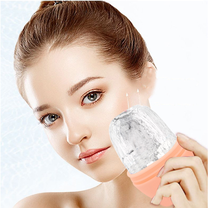 Silicone Ice Compress Massage Beauty Tool Face Lift Face Body Ice Cube Tray-Mango Avocado Design