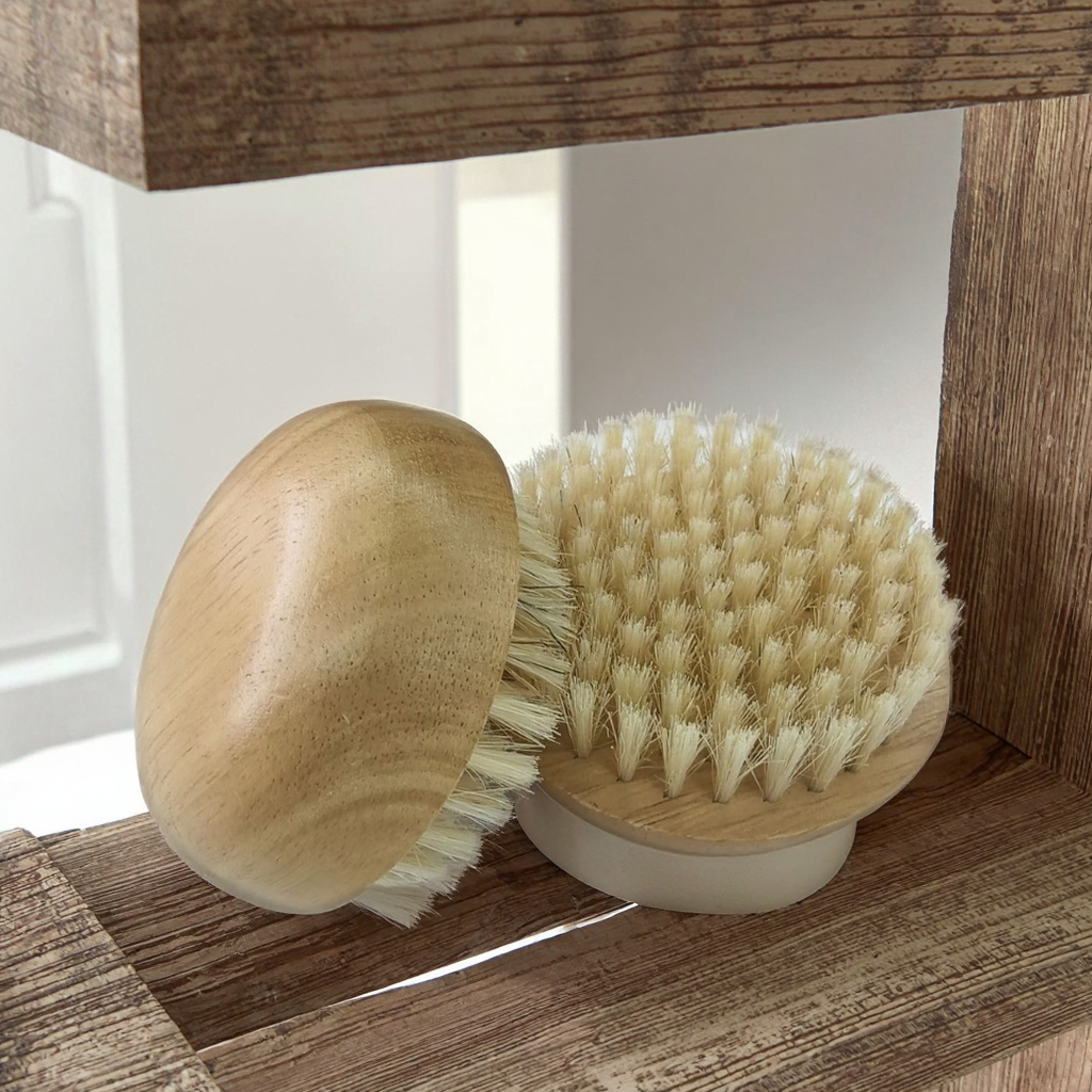 KAIFITE Cleaning Bristle No Handle Round Bath Brush Shower Massage Exfoliating Body Brushes Skin Care Tools 0.09kg