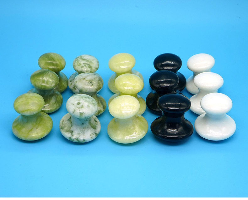 Mushroom Shape Rose Quartz Gua Sha Jade Eye Massage Facial Tool Face Lift Remove Wrinkles Massager