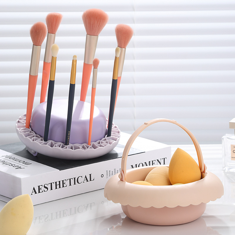 Multi-Function Makeup Brush Cleaner Dryer Holder Foldable Washing Bowl High Quality Cosmetic Brush Cleaning Tool