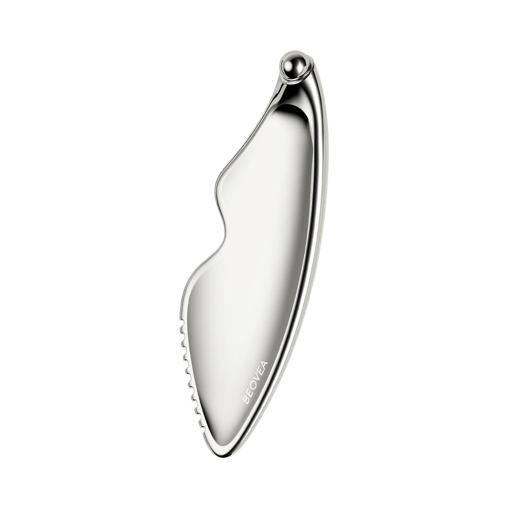 BEOVEA Gua Sha Facial Tools Guasha Face Body Premium Metal Scraping Massage Lymphatic Drainage Skin Rejuvenation Model BV-413