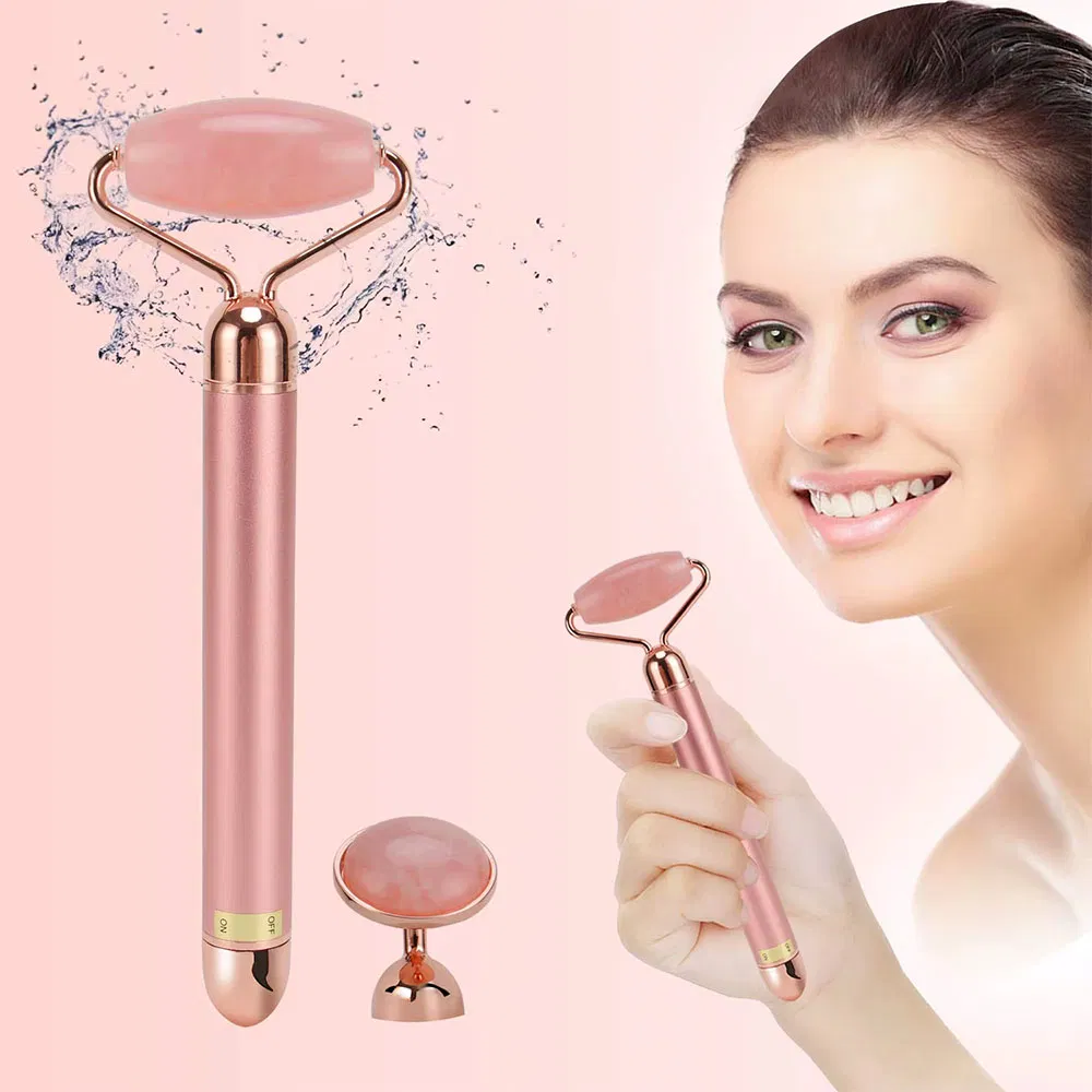 Wholesale Custom Electric Eye Beauty Skin Care Jade Face Massage Roller