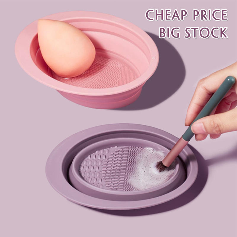 New Trend Single Waterproof Silicone Makeup Brush Beauty Tools Powder Puff Cleaner
