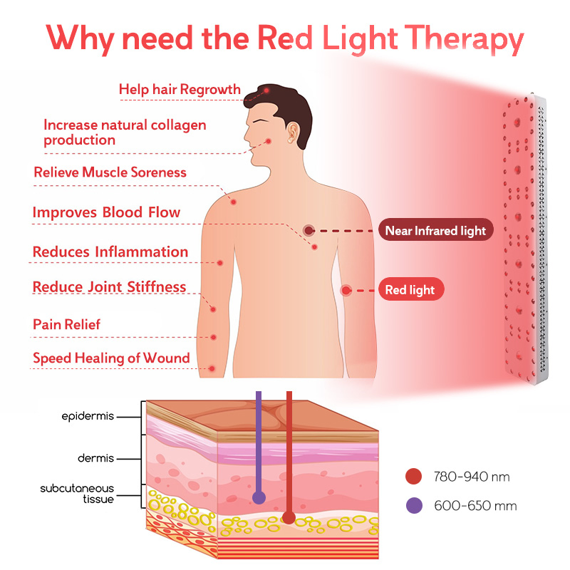 Rlttime Best Sale Top Quality Full Body Red Light Therapy Beauty Device Joint Pain Relief LED Panel