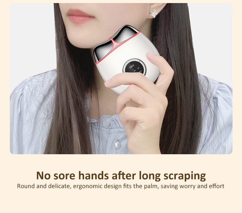 2025 Trending massage device Handheld Guasha Tool Electronic Microcurrent Therapy for Facial and Neck Massage