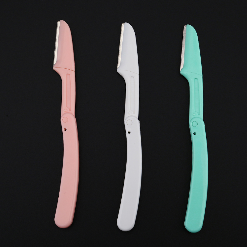 Sensitive Skin Facial Razor Eyebrow Trimmer Portable Travel Touch up Razor Dermaplaning Wand for Women Dermoblading