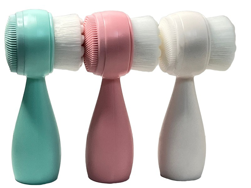 2-in-1 Multipurpose Face Pore Cleaning Scrubber Facial Cleansing Brush Beauty Supply Store Tool With Soft Use Feel